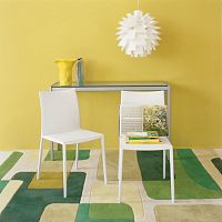 Contemporary chair LEAindoorfabricleather
