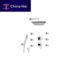Recessed wall shower set 170PAcontemporarywith hand showerrain