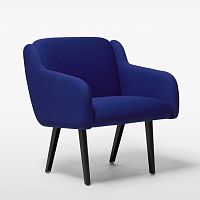 Contemporary armchair ANYWAYfabriccustomizableblue
