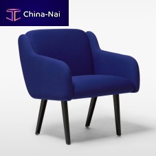 Contemporary armchair ANYWAYfabriccustomizableblue
