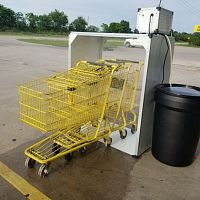 Spray disinfection unit MC88082for shopping cart
