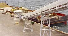 Belt conveyor horizontaltransportsilo