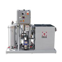 Water recycling unit with water-jet cutting
