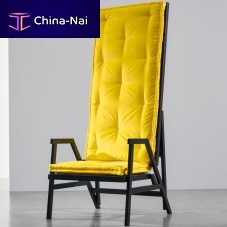 Contemporary armchair POLETfabrichigh backwith reclining back