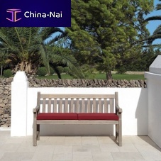Contemporary garden bench Notting Hillteakmahoganywith backrest
