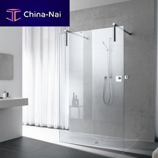 Fixed shower screen XScornerfor alcovestempered glass