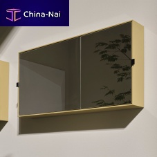 Contemporary bathroom mirror cabinet SIMPLE BOX - ANEMONEhomelacquered woodglass