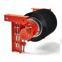 Drum motor belt cleaner