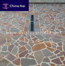 Porphyry paving slab IRREGULARoutdoorpedestrian