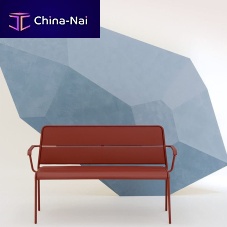 Contemporary public bench A600aluminumwith backrestwith armrests