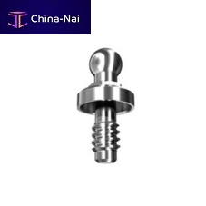 Titanium implant abutment ballstraight