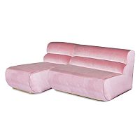 Modular sofa MANHATTANcontemporaryvelvetcustomizable color