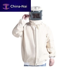 Blasting helmet TB-1098whitewith safety glasses