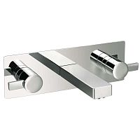 Double-handle washbasin mixer tap 97054 - BIMINIbuilt-inchrome-plated brassbathroom