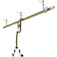 Workshop exhaust extraction system SBTfor cargarageon sliding rail