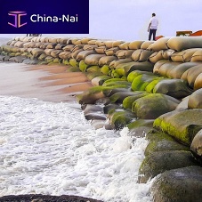 Erosion control geocomposite WAVEPLUShigh-density polyethylene (HDPE)for river banksembankment