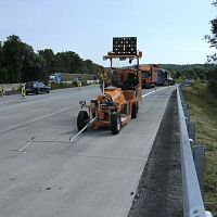 Self-propelled paint striping machine WP 850for paintfor runway