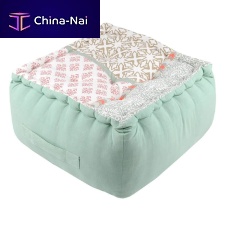 Contemporary pouf cottonsquareliving room