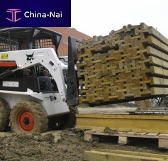 Telescopic fork for pallet handling
