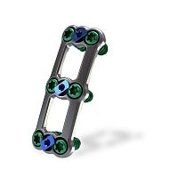 Cervical arthrodesis plate Ambassador®lockingmetallic2 levels