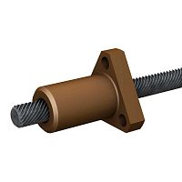 Trapezoidal lead screw nut TSstainless steelPTFE-coatedprecision