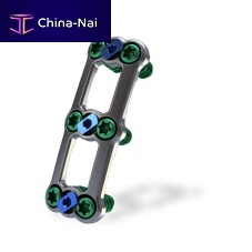 Cervical arthrodesis plate Ambassador®lockingmetallic2 levels