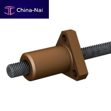 Trapezoidal lead screw nut TSstainless steelPTFE-coatedprecision