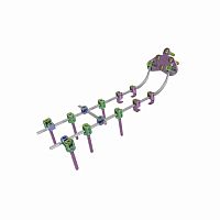 Occipito-cervico-thoracic osteosynthesis unit G-T64posterioradult