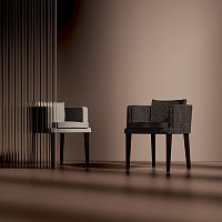 Design chair kEY YOUNGindoorfabricsolid wood base