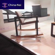 Contemporary club chair SPIKESaluminumgardensled base