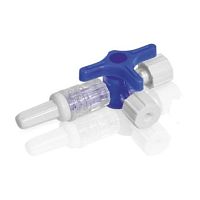 T infusion connector with stopcock