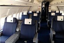 Aircraft cabin seat cover polyester