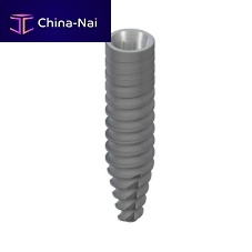 Tapered dental implant 021.00 seriestitanium-zirconium alloyinternalstraight