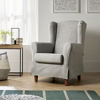 Contemporary armchair GREISfabricpinewing