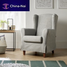 Contemporary armchair GREISfabricpinewing