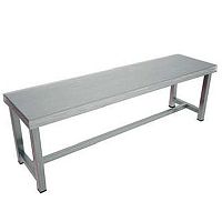 Changing room bench stainless steel