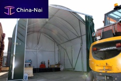Helicopter hangar openfor airport