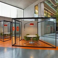 Pivoting/sliding partition SONSmodularaluminumPVC