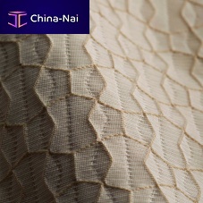Curtain fabric KABUTOgeometric patternpolyesterstain-resistant