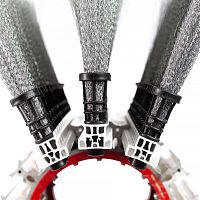 Cassette sweeper brush for airport runwayrubberwith metallic thread