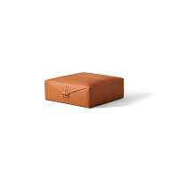 Contemporary ottoman Somewhere El - Sleathersquareupholstered