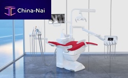 Dental treatment unit with chair S280TRC with adjustable headrestwith hygiene systemwith monitor