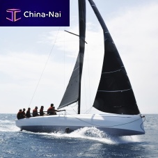 Racing sailboat ClubSwan 36foilingwith bowspritcarbon mast