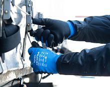Ramp agent gloves GRAUPELwaterproofhandling
