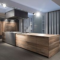 Contemporary kitchen ESSENCEbeechsteelisland
