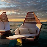 Original design daybed SHELLfabricteakgarden