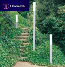 Urban bollard light NAWA contemporaryanodized aluminummethacrylate