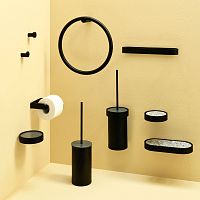 Contemporary coat hook ACCESSORI - MATT BLACKmetalindividualbathroom