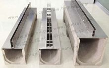 Drainage channel with central slot FHR SERIESwith gratingconcretepolymer