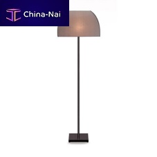 Floor-standing lamp ALICIAfabricnickelcontemporary